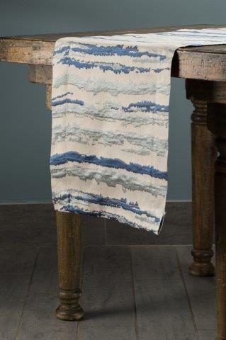 Specialty Bark Slate Blue table runner